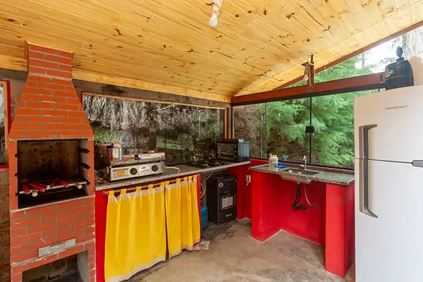 Pousada Recanto das Acacias area gourmet